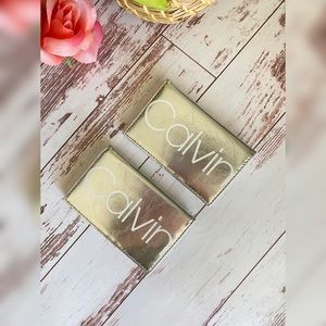 Calvin Klein Metallic Silver Candy Wallet